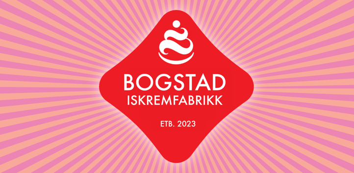 Logoen til Bogstad Iskremfabrikk